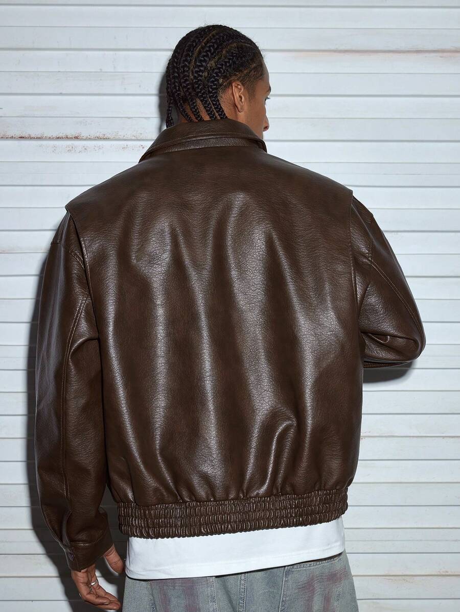Men's Casual Leather Jacket