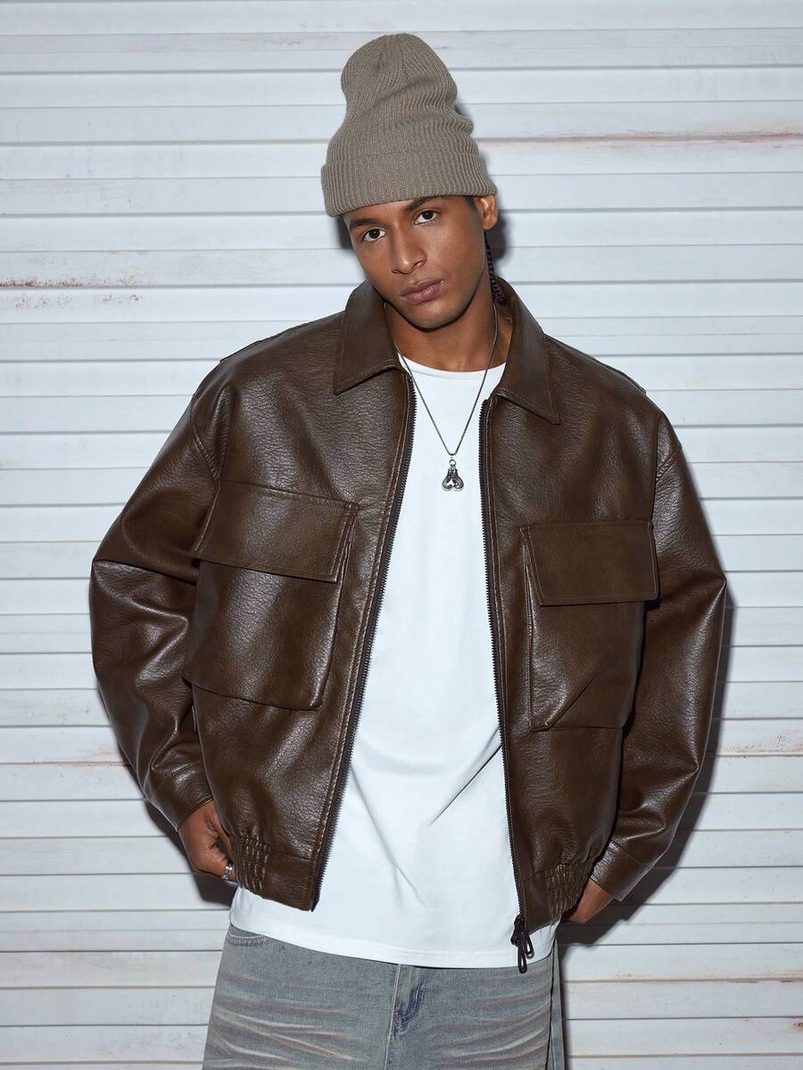 Men's Casual Leather Jacket
