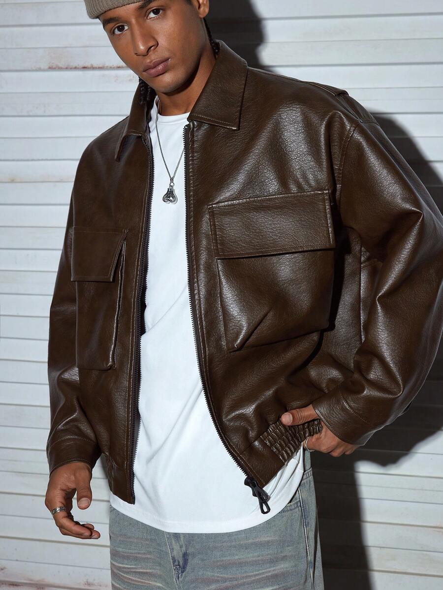 Men's Casual Leather Jacket