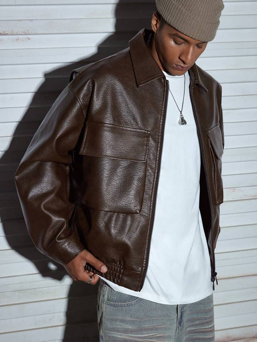 Men's Casual Leather Jacket