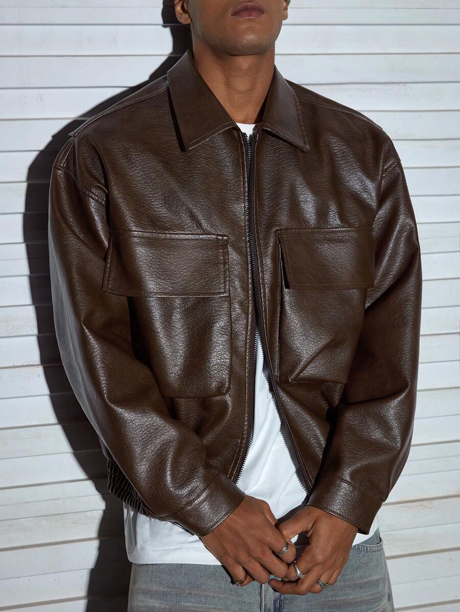 Men's Casual Leather Jacket