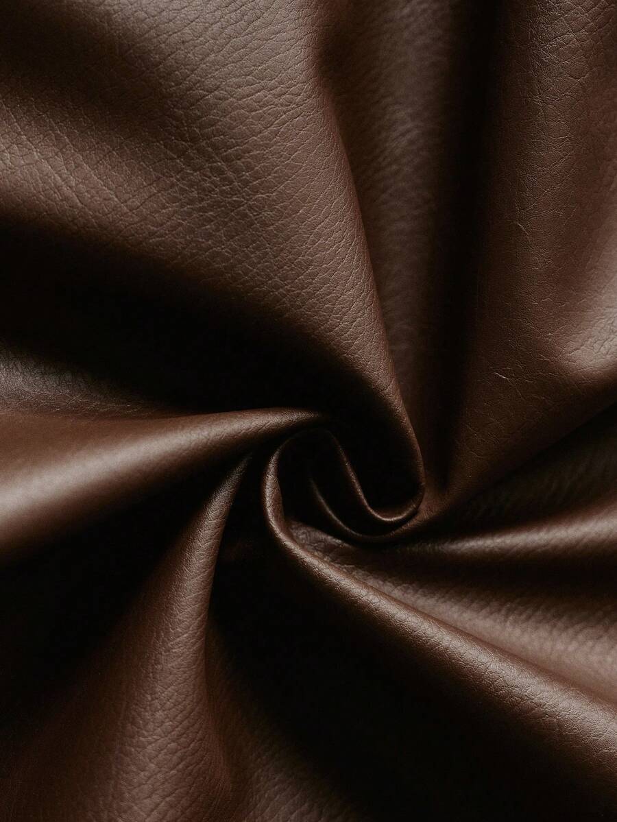 Men's PU Leather Zip-Up Jacket