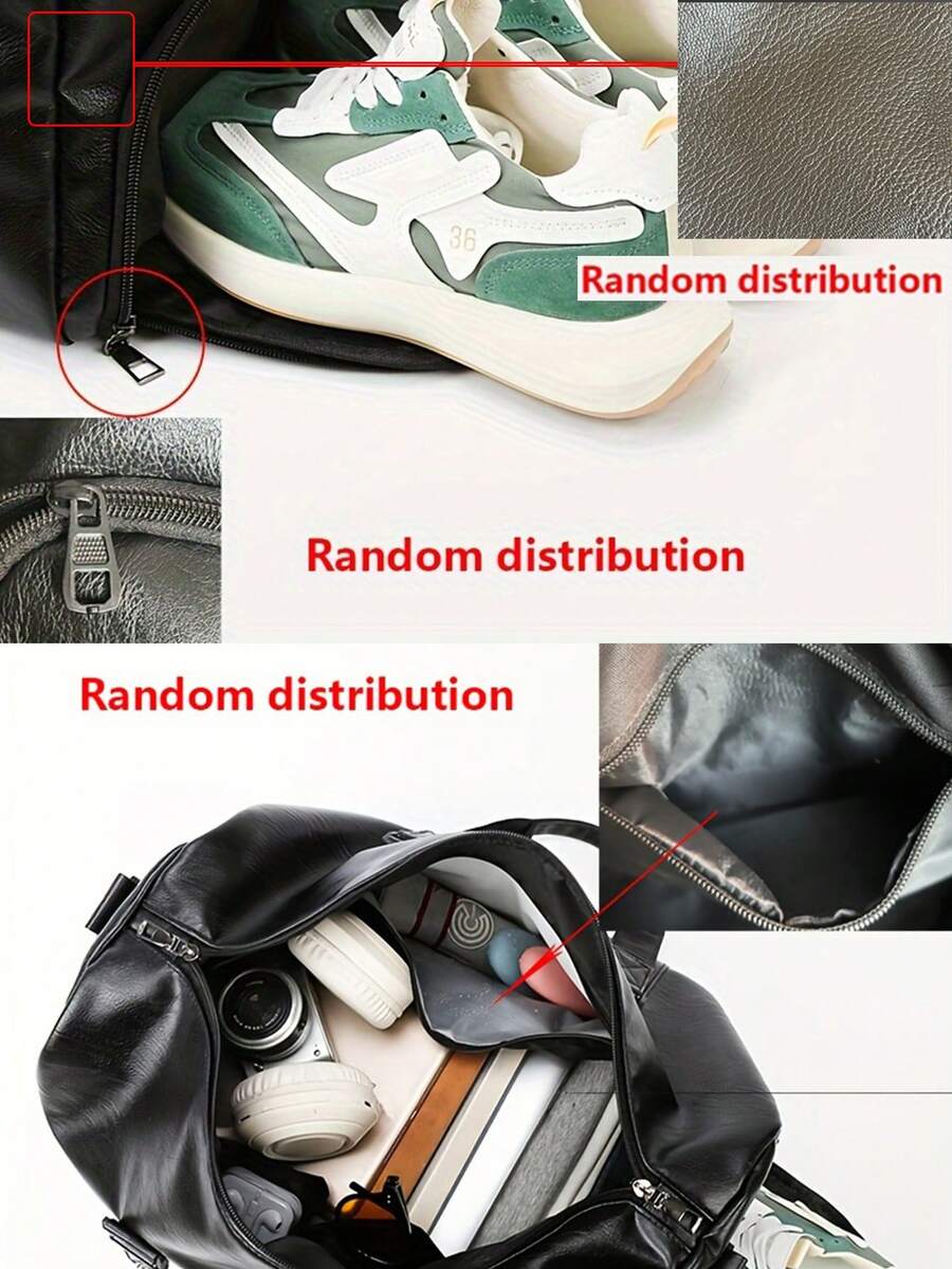 Large Capacity Retro PU Soft Leather Travel Bag