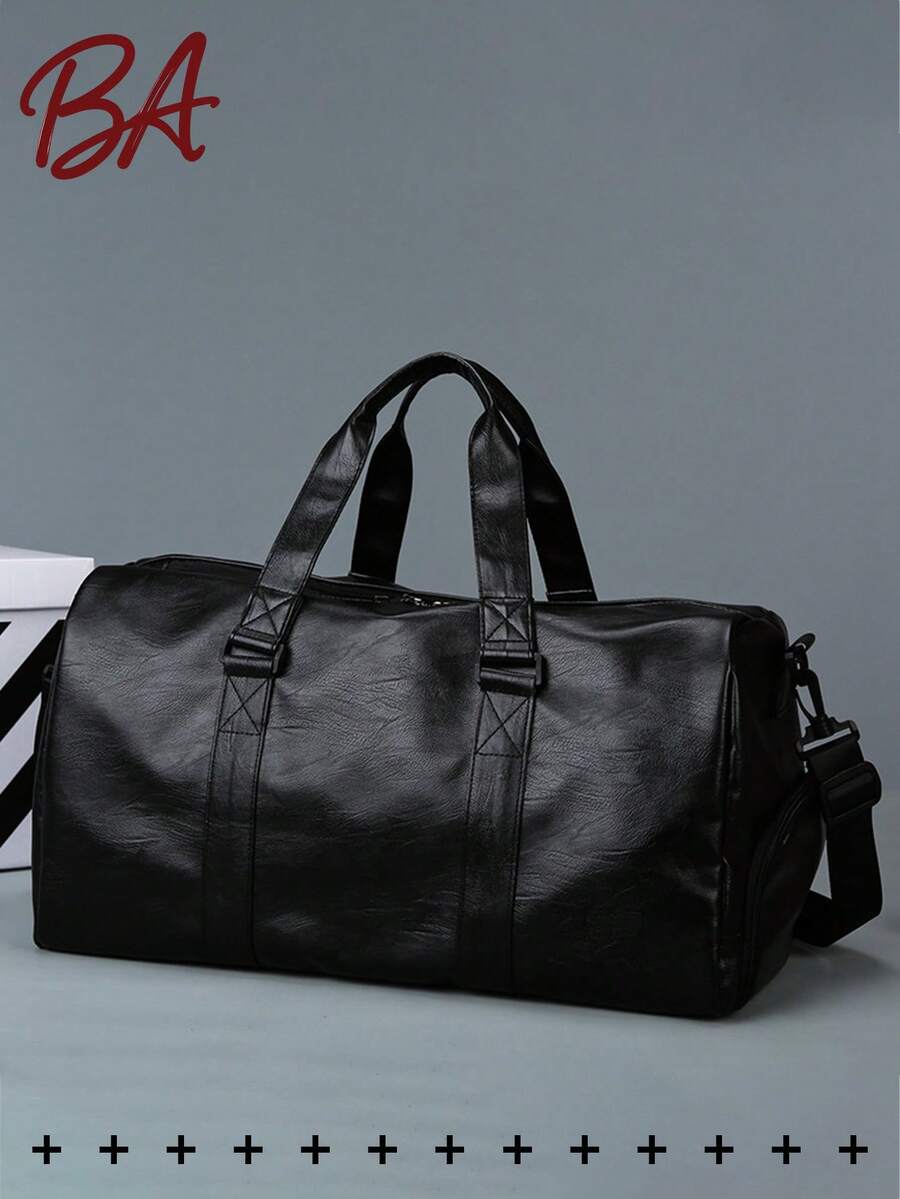 Large Capacity Retro PU Soft Leather Travel Bag