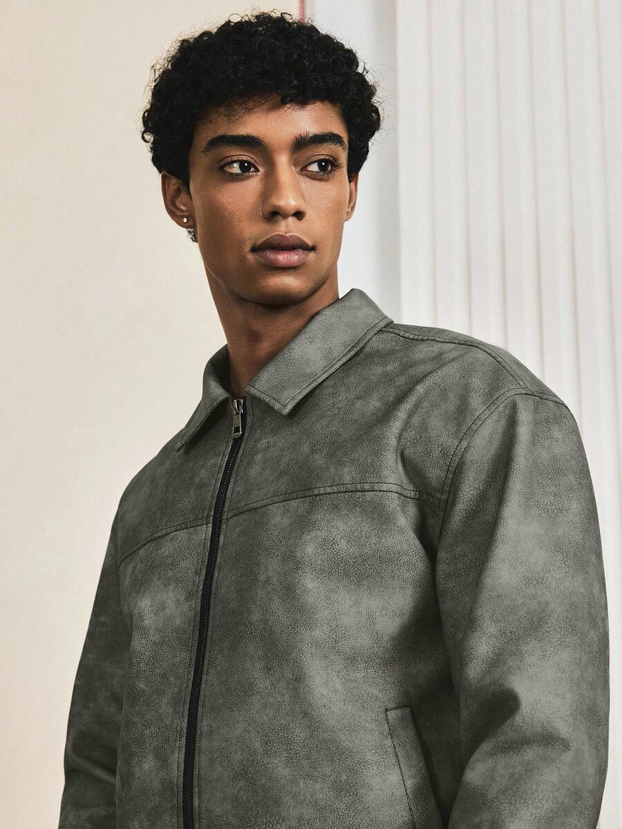 Men's Retro Style Long Sleeve Short Jacket