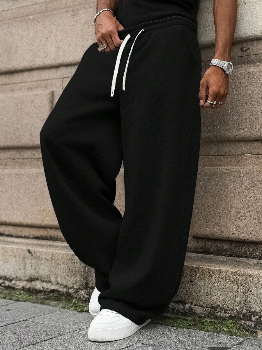Men's Elastic Waist Strap-Divider Casual Sweatpants