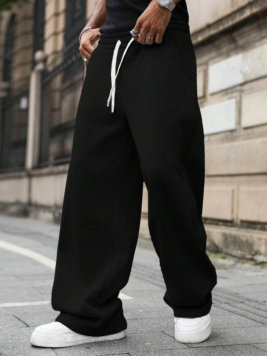 Men's Elastic Waist Strap-Divider Casual Sweatpants