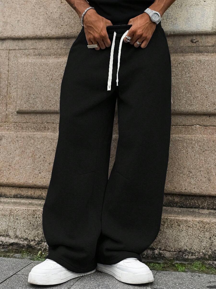 Men's Elastic Waist Strap-Divider Casual Sweatpants