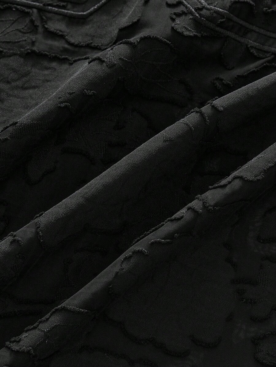 Men's Plaid Woven Short Sleeve Cropped Shirt