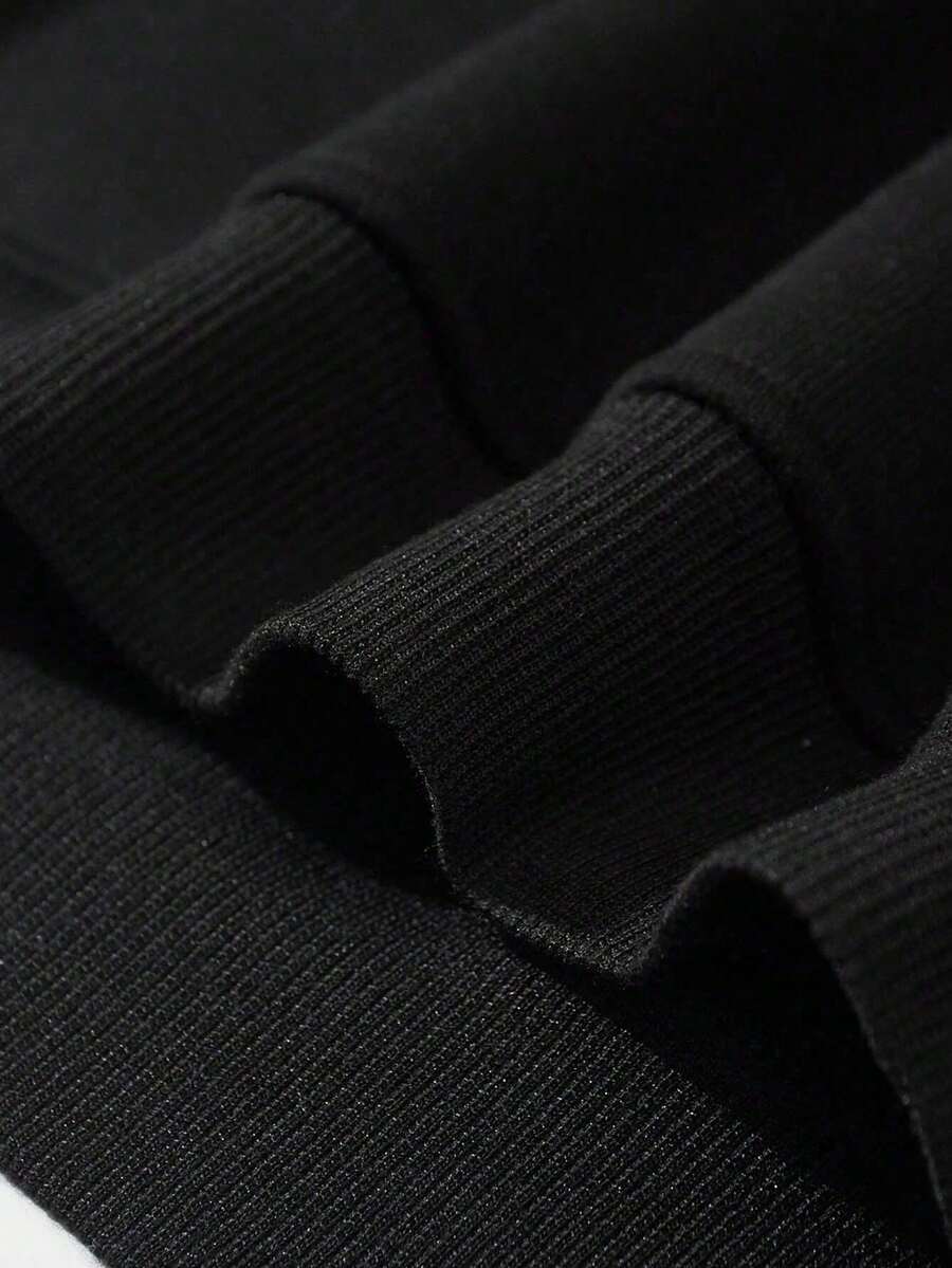 Men's Skull Cross Print Pocket Hoodie