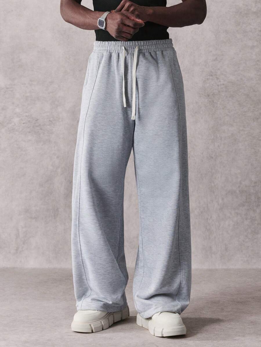 Men's Elastic Waist Strap-Divider Casual Sweatpants
