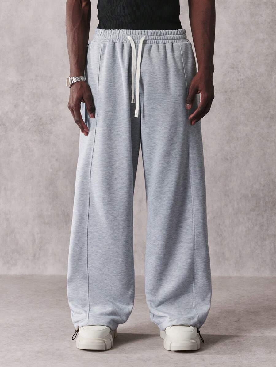 Men's Elastic Waist Strap-Divider Casual Sweatpants