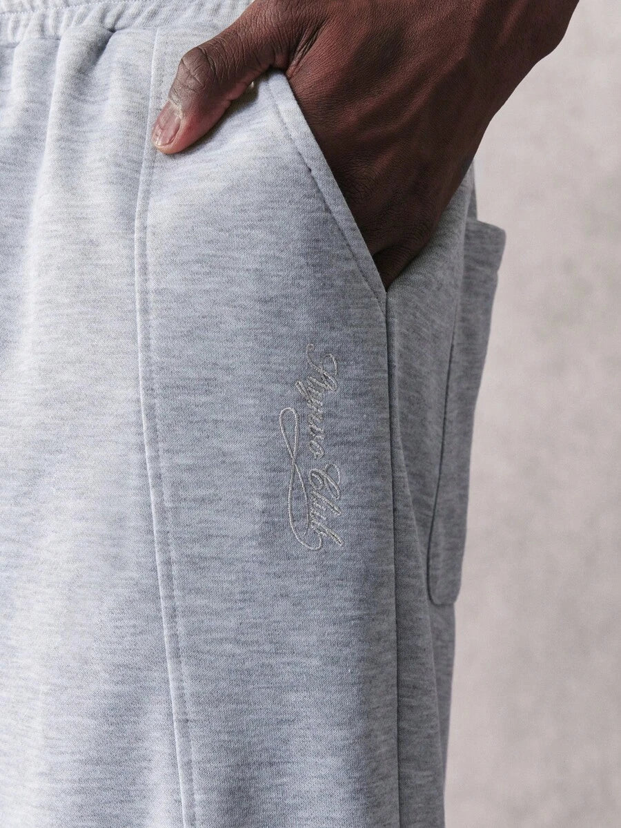 Men's Elastic Waist Strap-Divider Casual Sweatpants