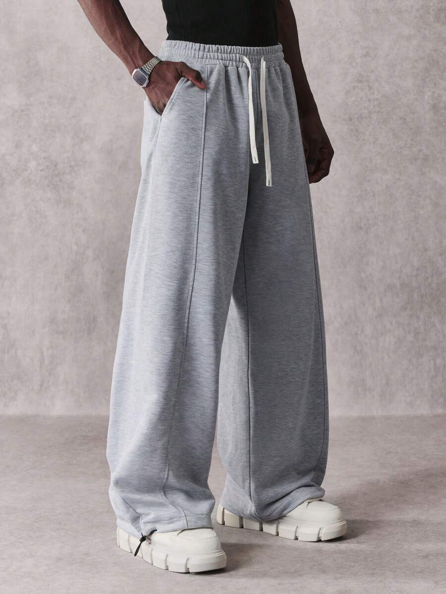 Men's Elastic Waist Strap-Divider Casual Sweatpants