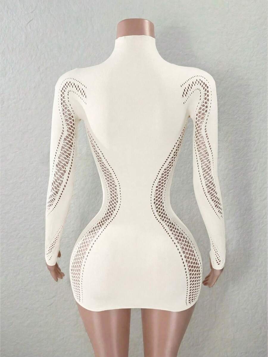 Long Sleeve Cutout Bodycon Dress