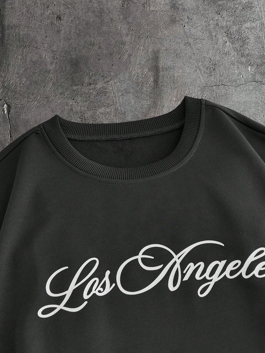 Leopard Patchwork T-Shirt And Pants Set