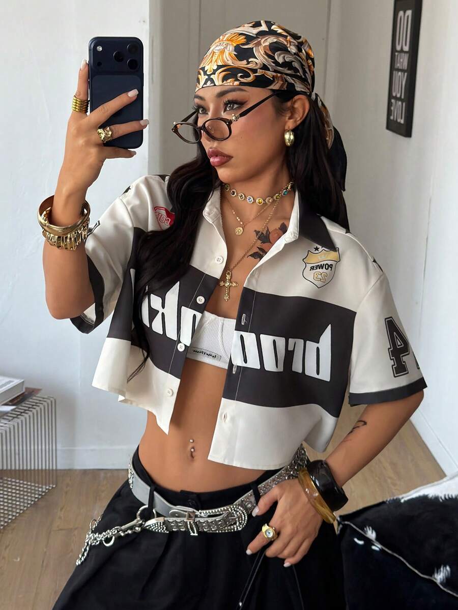 Women's Vintage Cropped Shirt