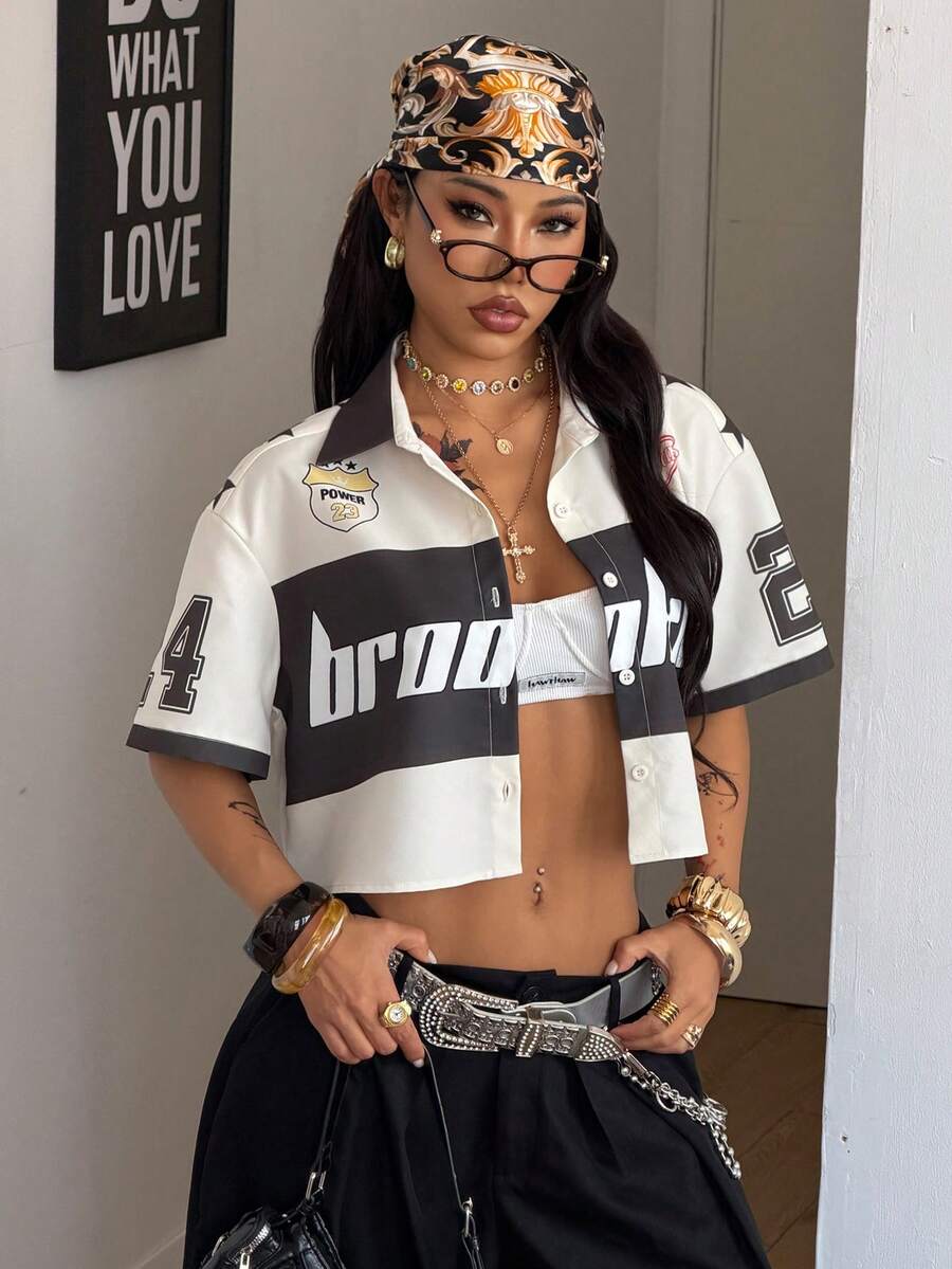 Women's Vintage Cropped Shirt