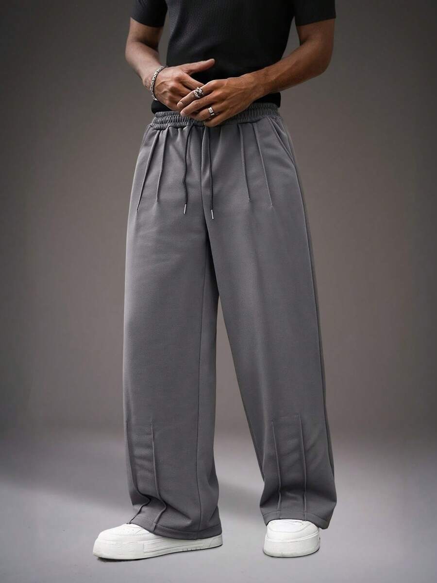 Men's Elastic Waist Strap-Divider Casual Sweatpants