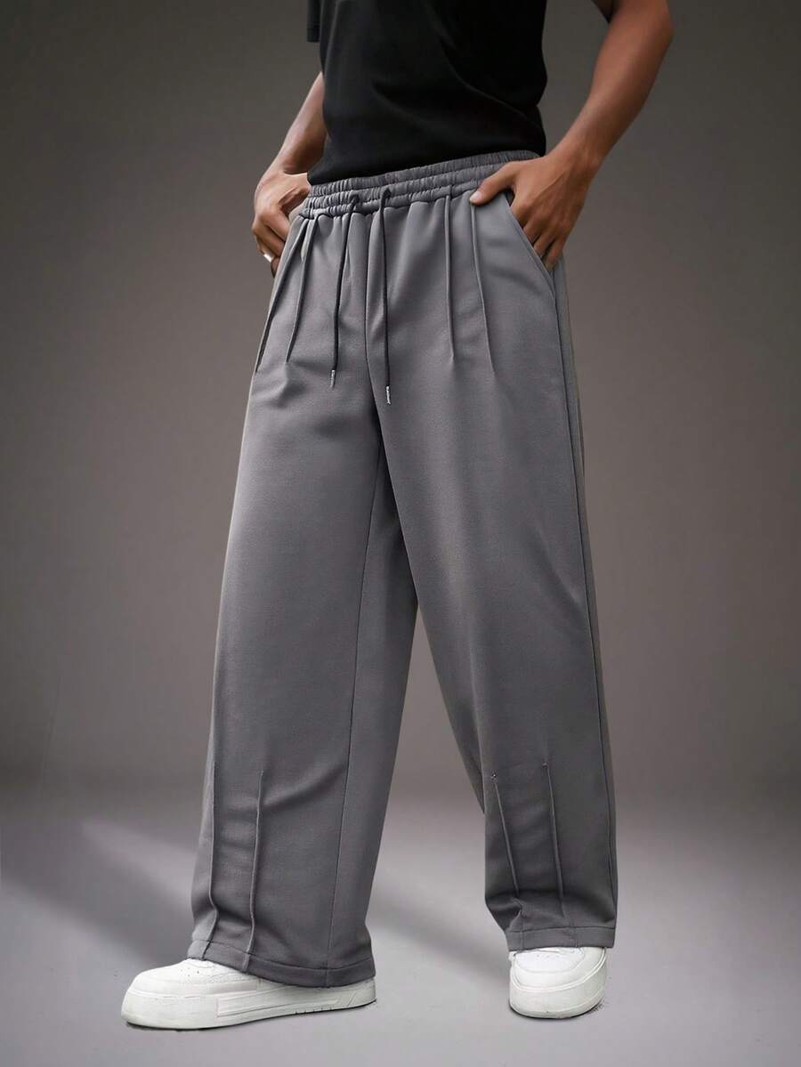 Men's Elastic Waist Strap-Divider Casual Sweatpants