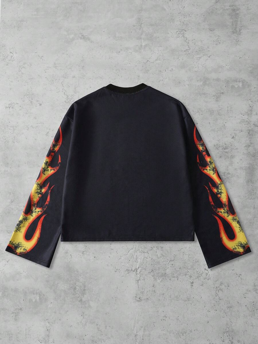 Skeleton Print Long Sleeve T-Shirt