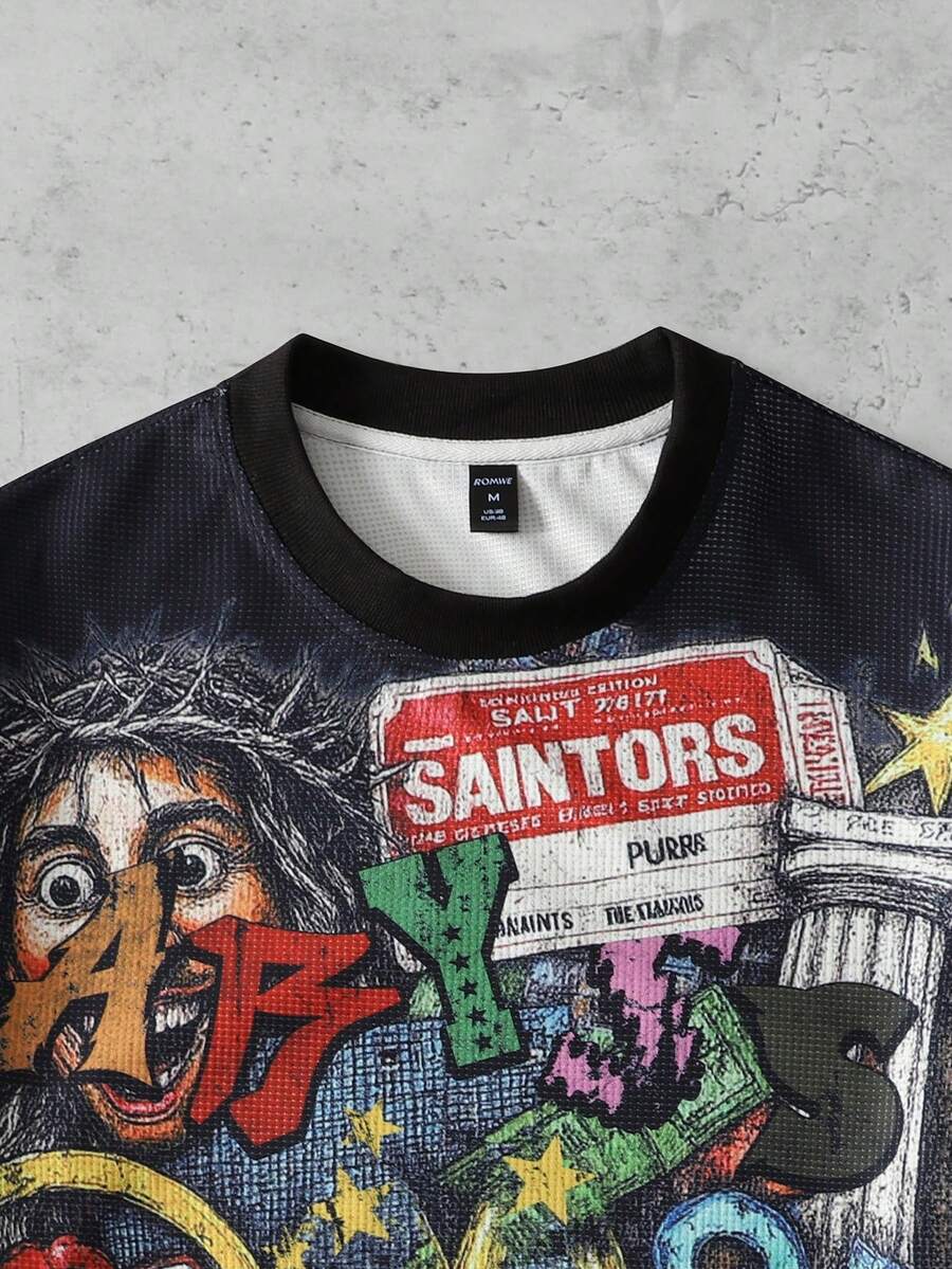 Skeleton Print Long Sleeve T-Shirt