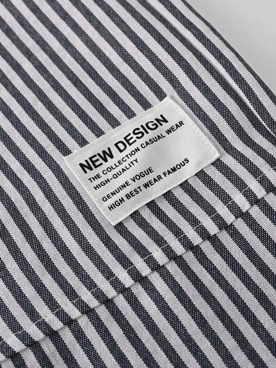 Men's Striped Wide Leg Straight Pants