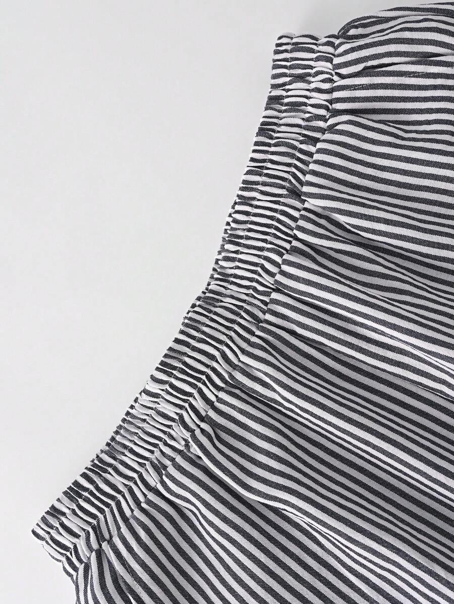 Men's Striped Wide Leg Straight Pants