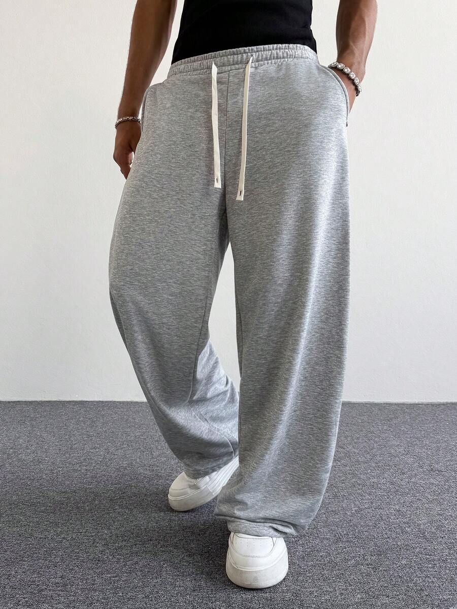 Men's Elastic Waist Strap-Divider Casual Sweatpants