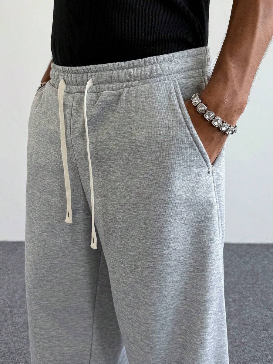 Men's Elastic Waist Strap-Divider Casual Sweatpants