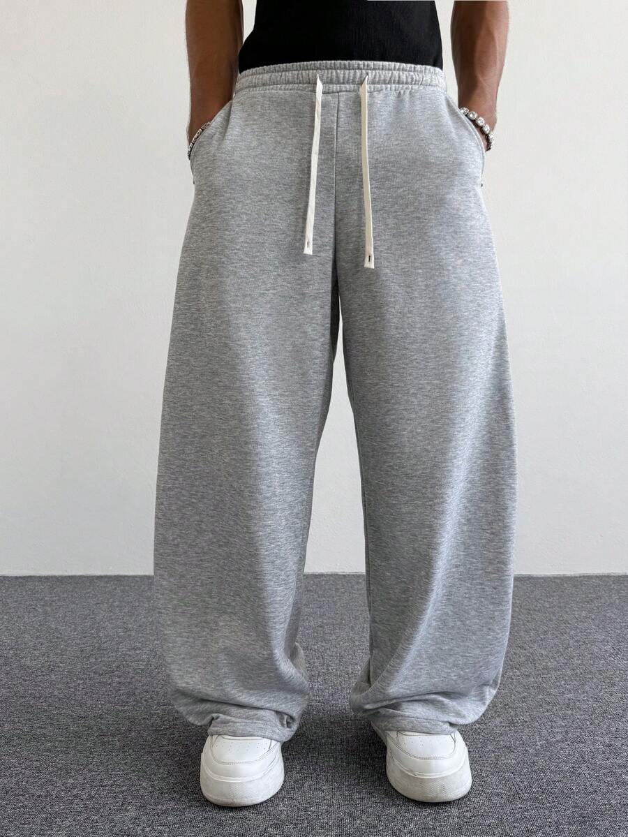 Men's Elastic Waist Strap-Divider Casual Sweatpants