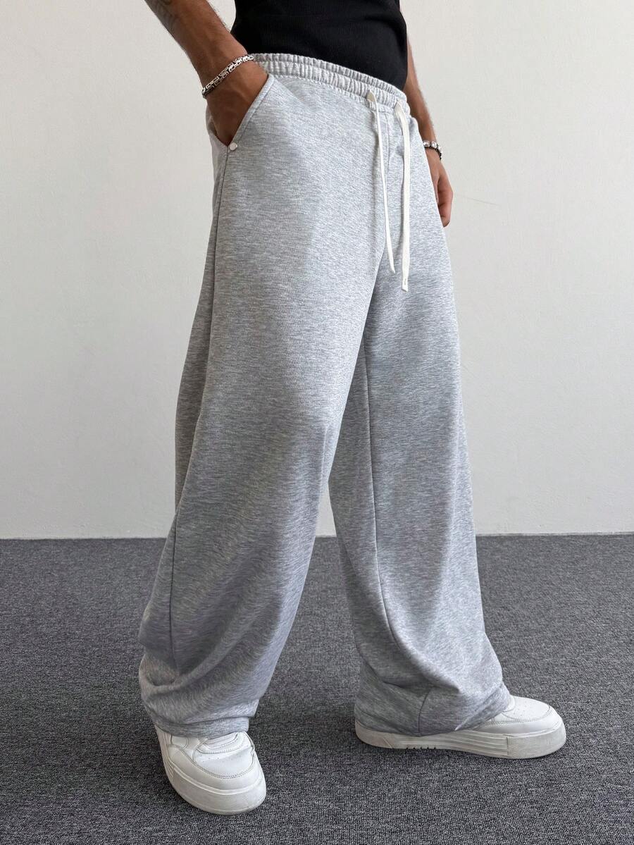 Men's Elastic Waist Strap-Divider Casual Sweatpants