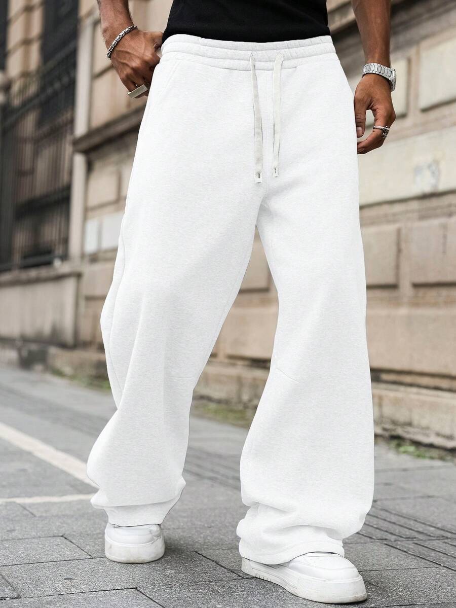 Men's Elastic Waist Strap-Divider Casual Sweatpants