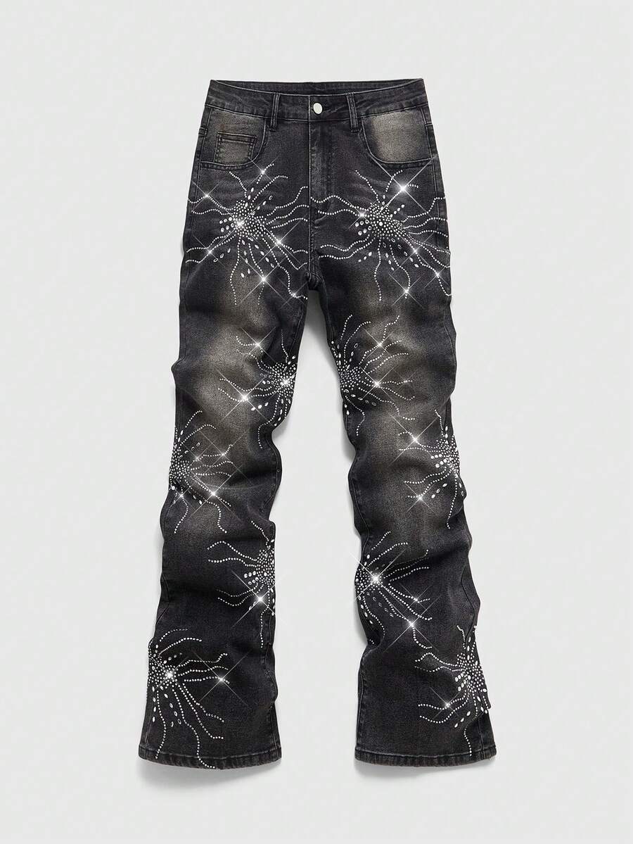 Contrast Color Pocket Denim Jeans