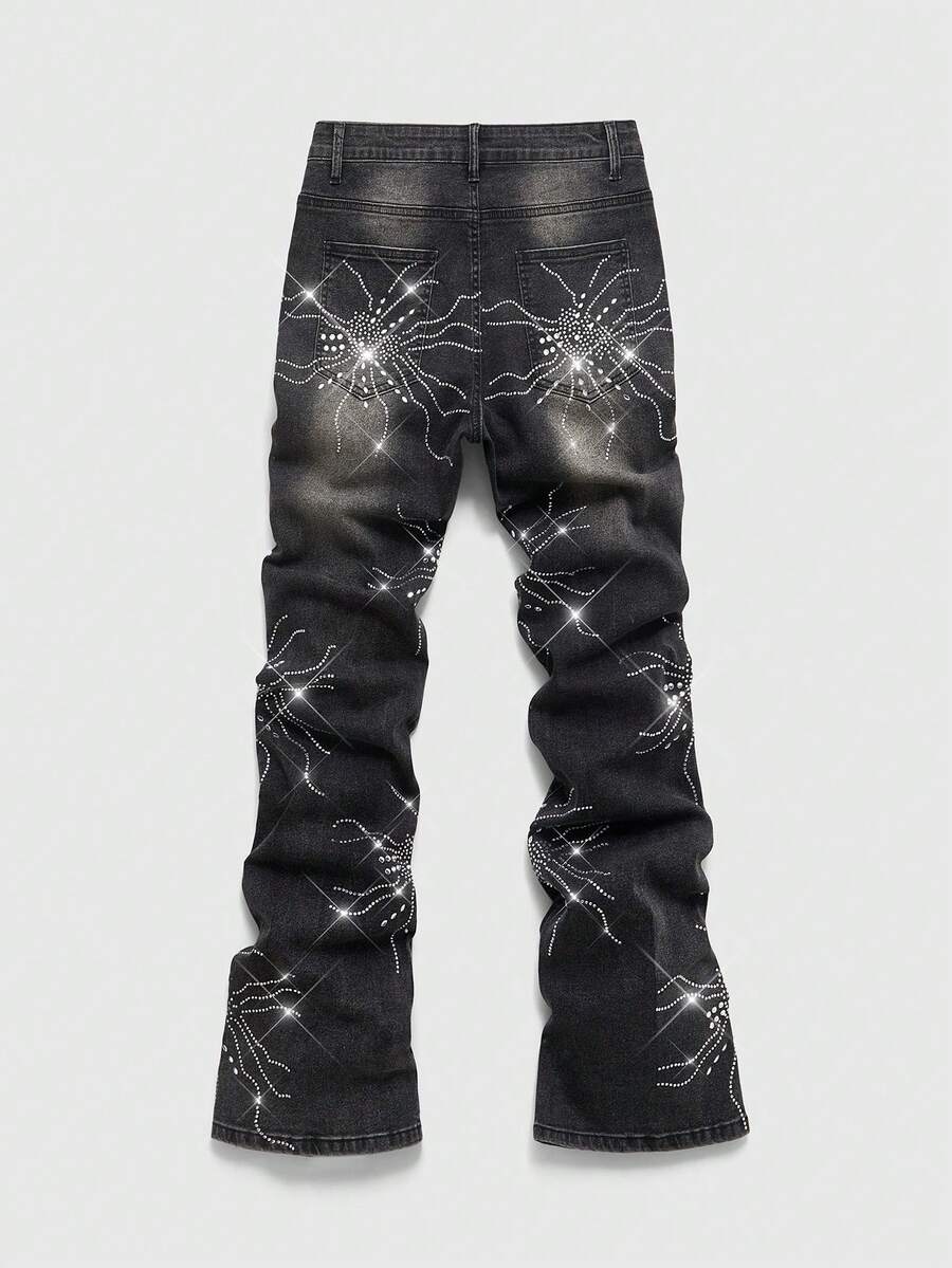 Contrast Color Pocket Denim Jeans