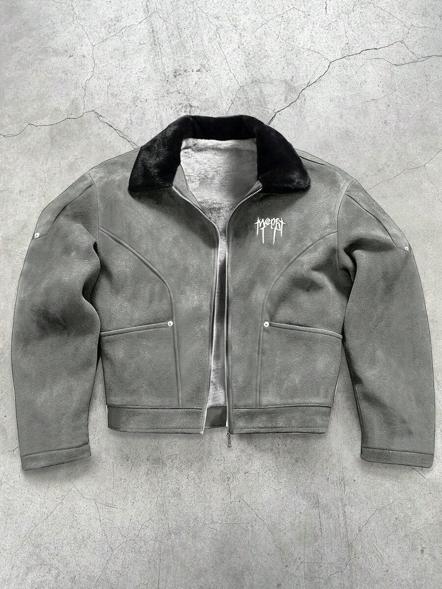 Men's Thermal Lined Turndown Collar Jacket