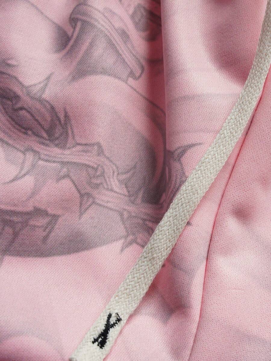 Men's Religious Character Wide-Leg Sweatpants