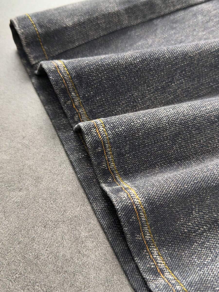 Angel Graphic Distressed Pocket Jeans