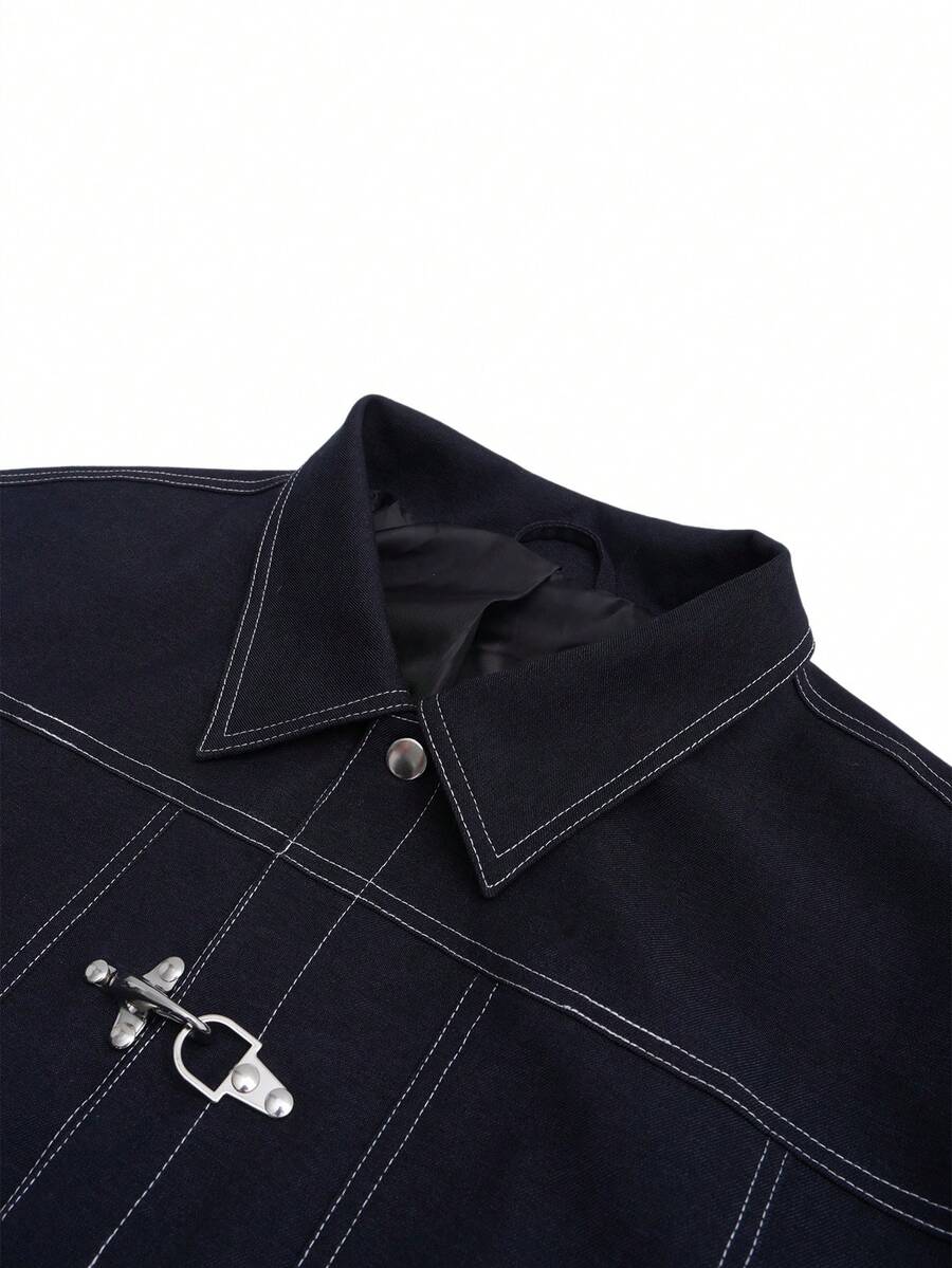 Men Woven Zip Up Jacket