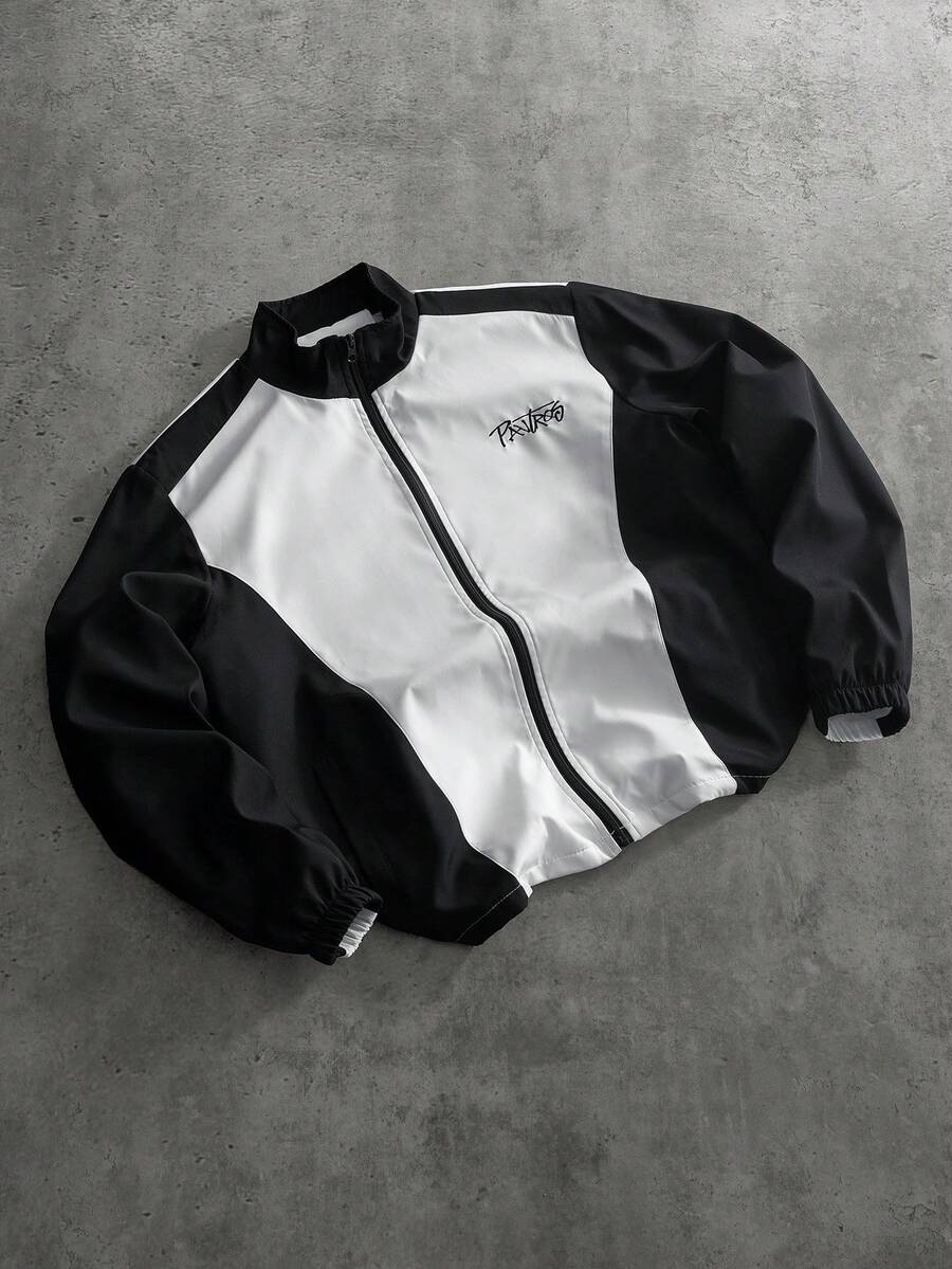 Men's Street Fashion Zip-Up Jacket