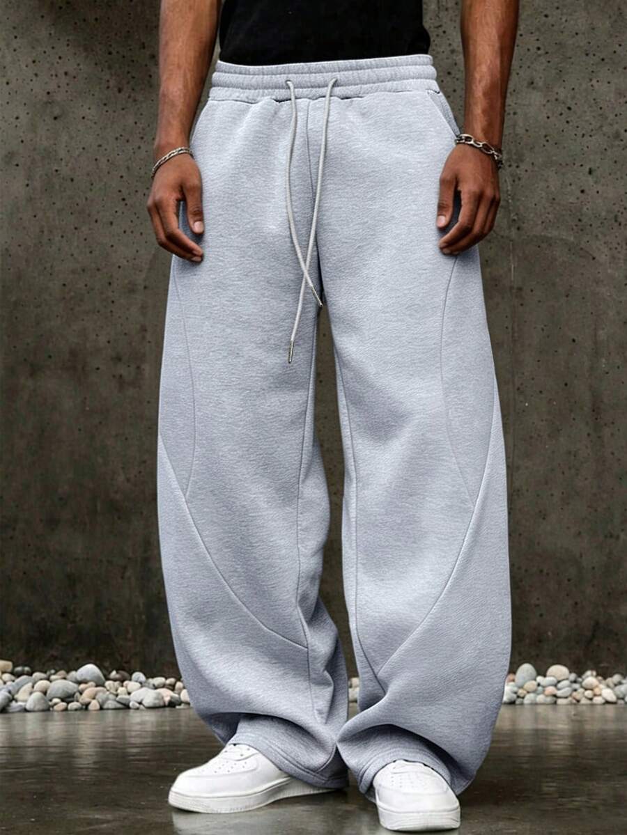 Men's Elastic Waist Strap-Divider Casual Sweatpants