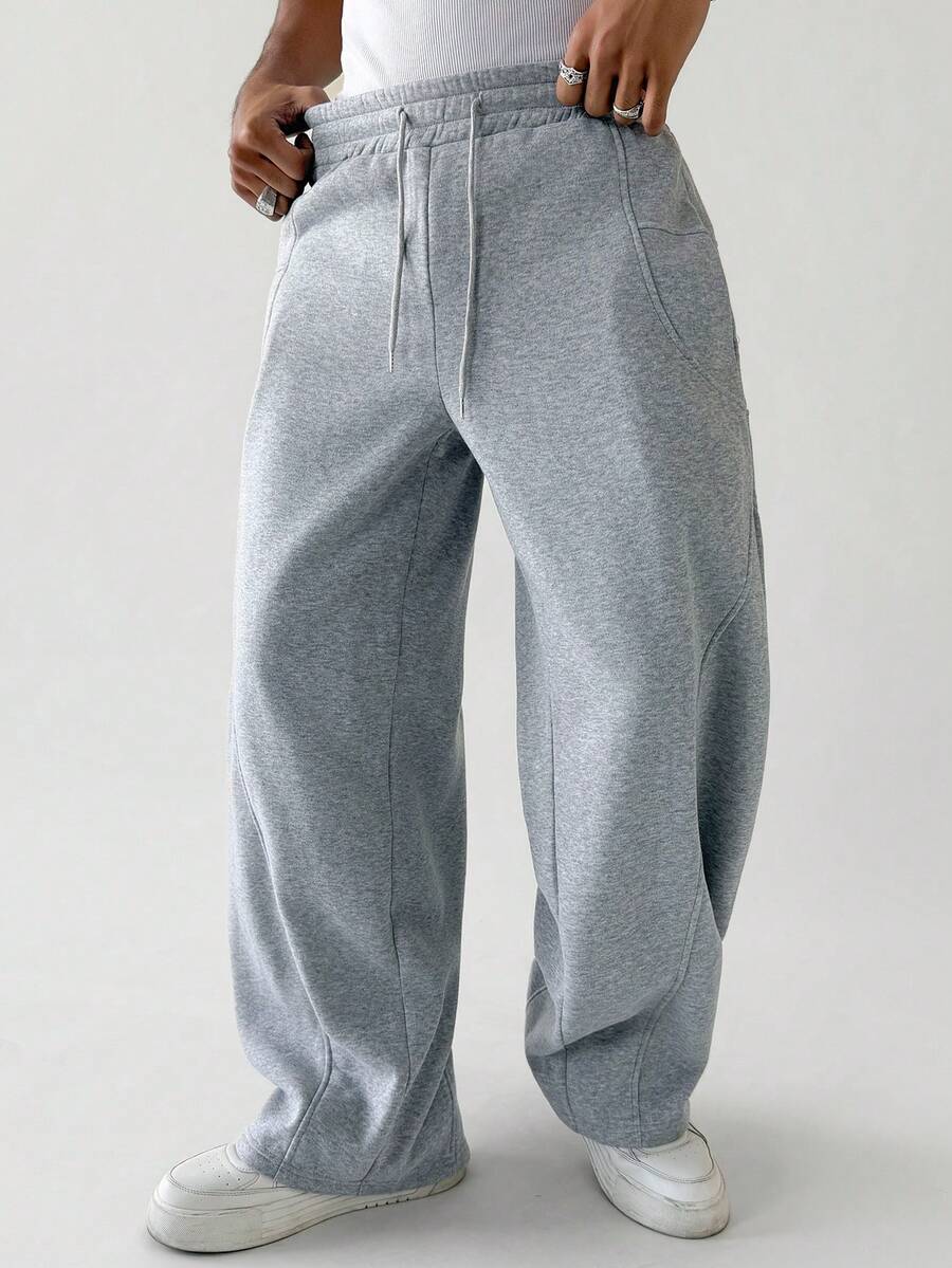 Men's Elastic Waist Strap-Divider Casual Sweatpants