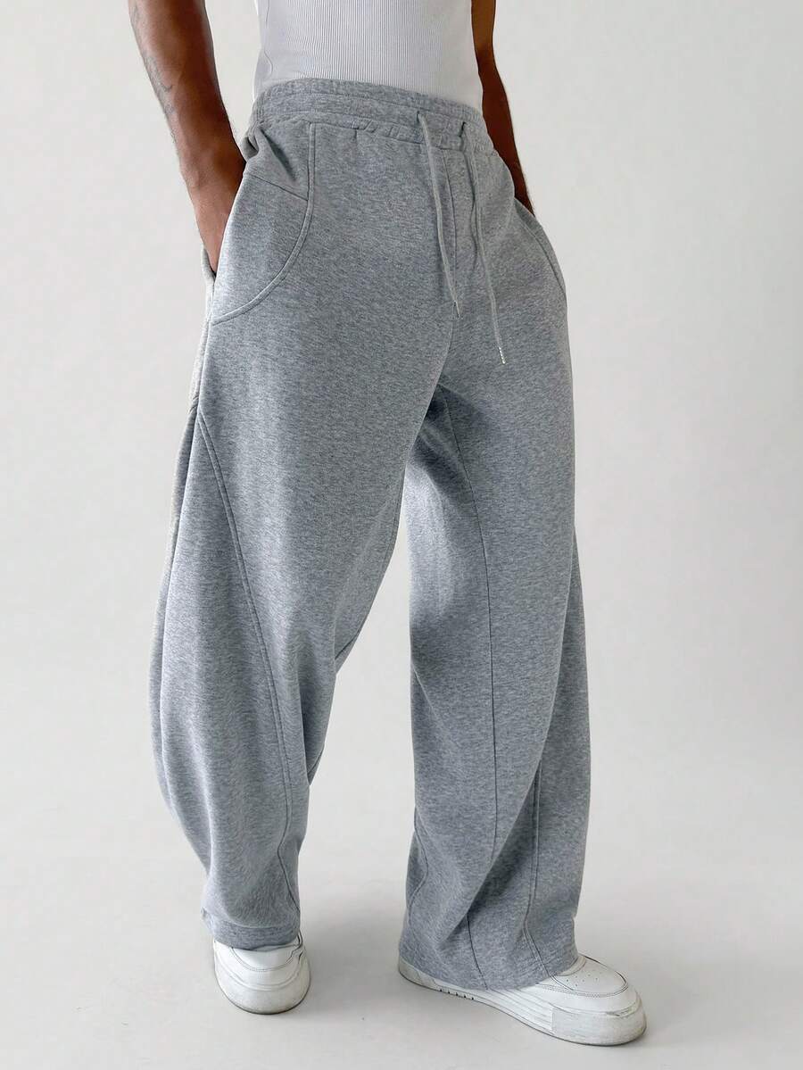 Men's Elastic Waist Strap-Divider Casual Sweatpants