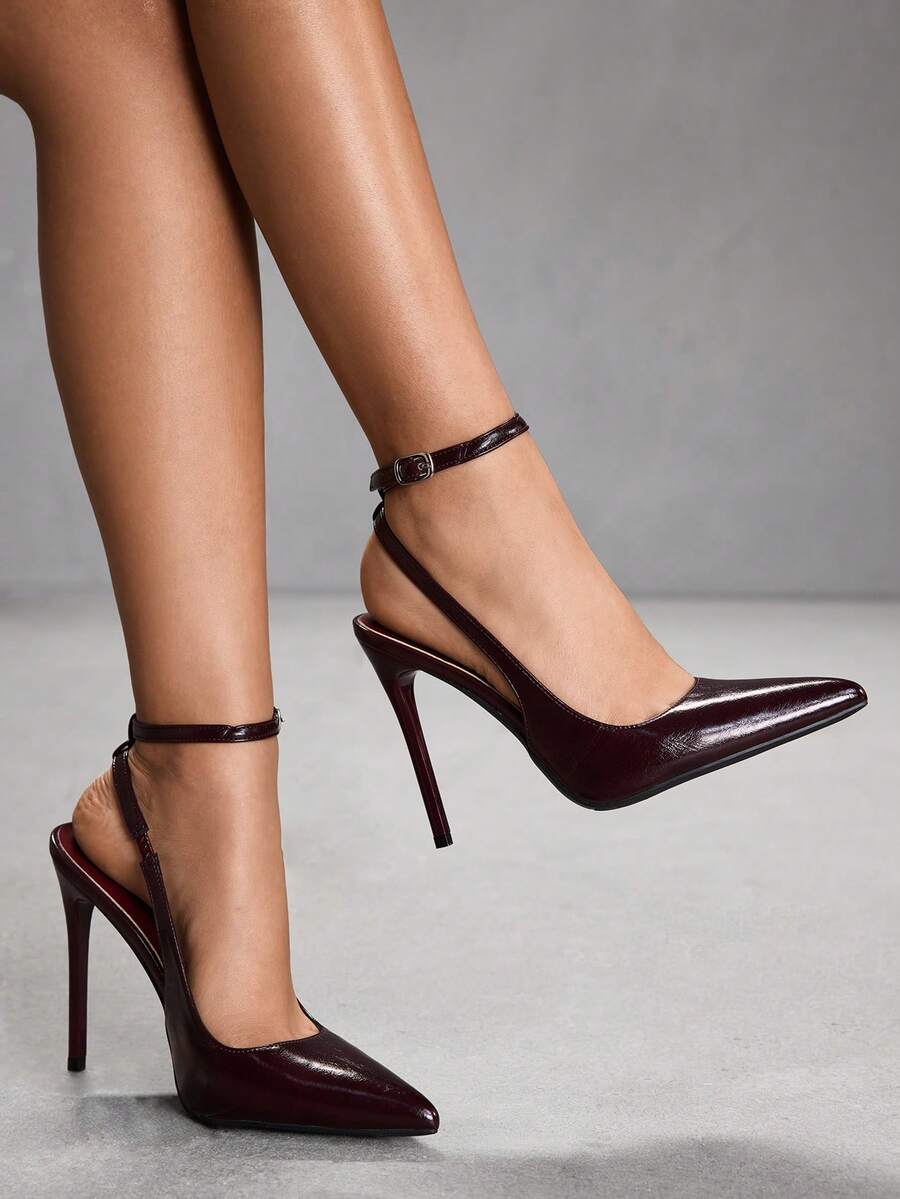 Women's Brown Leopard Print Stiletto High Heel Pumps