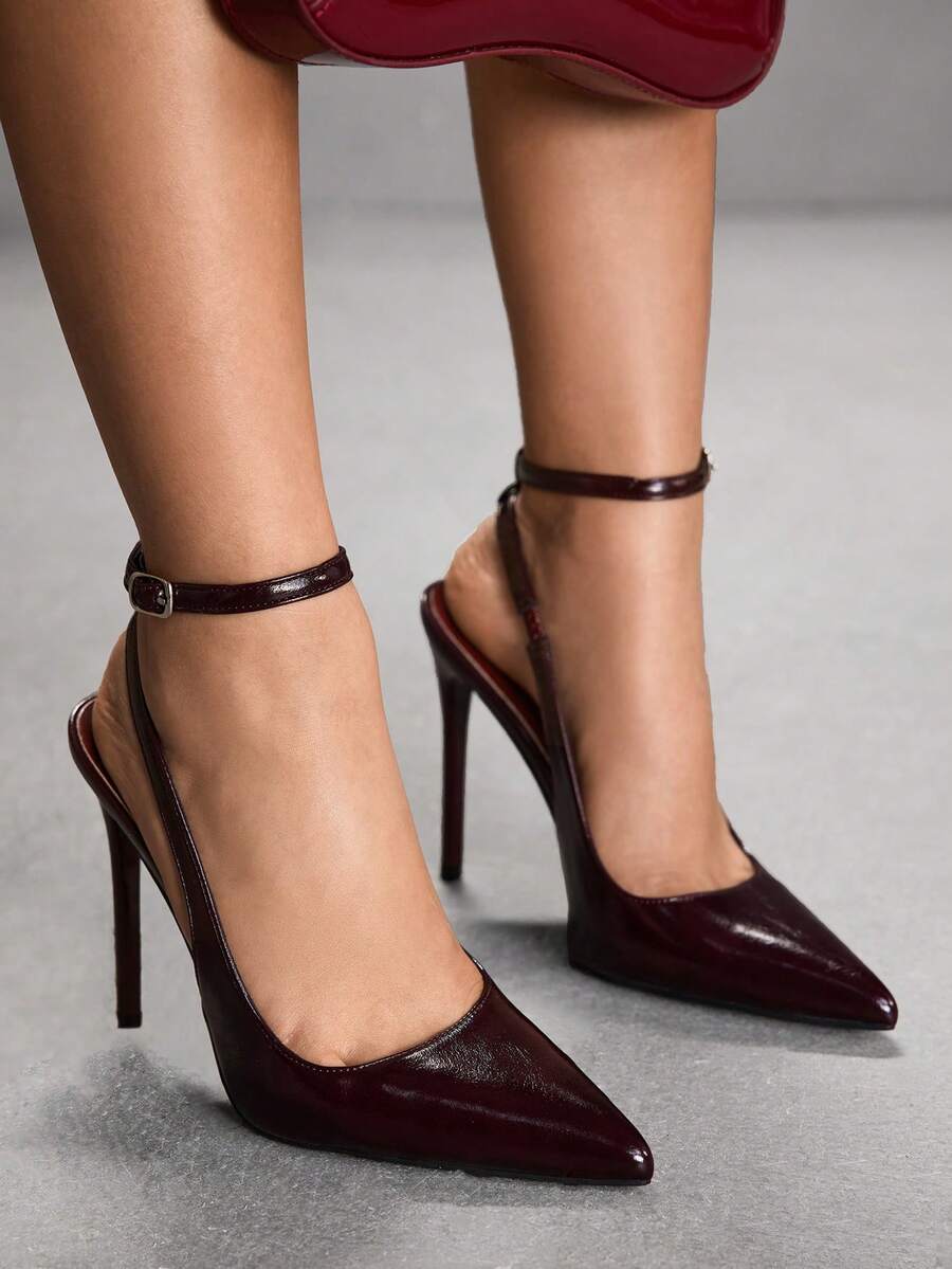 Women's Brown Leopard Print Stiletto High Heel Pumps