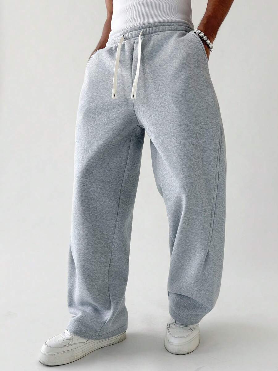 Men's Elastic Waist Strap-Divider Casual Sweatpants