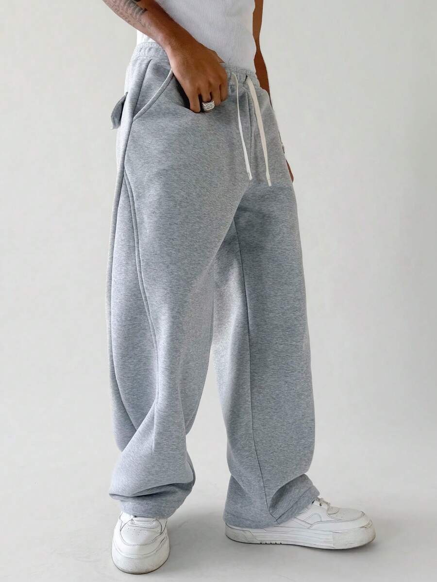 Men's Elastic Waist Strap-Divider Casual Sweatpants