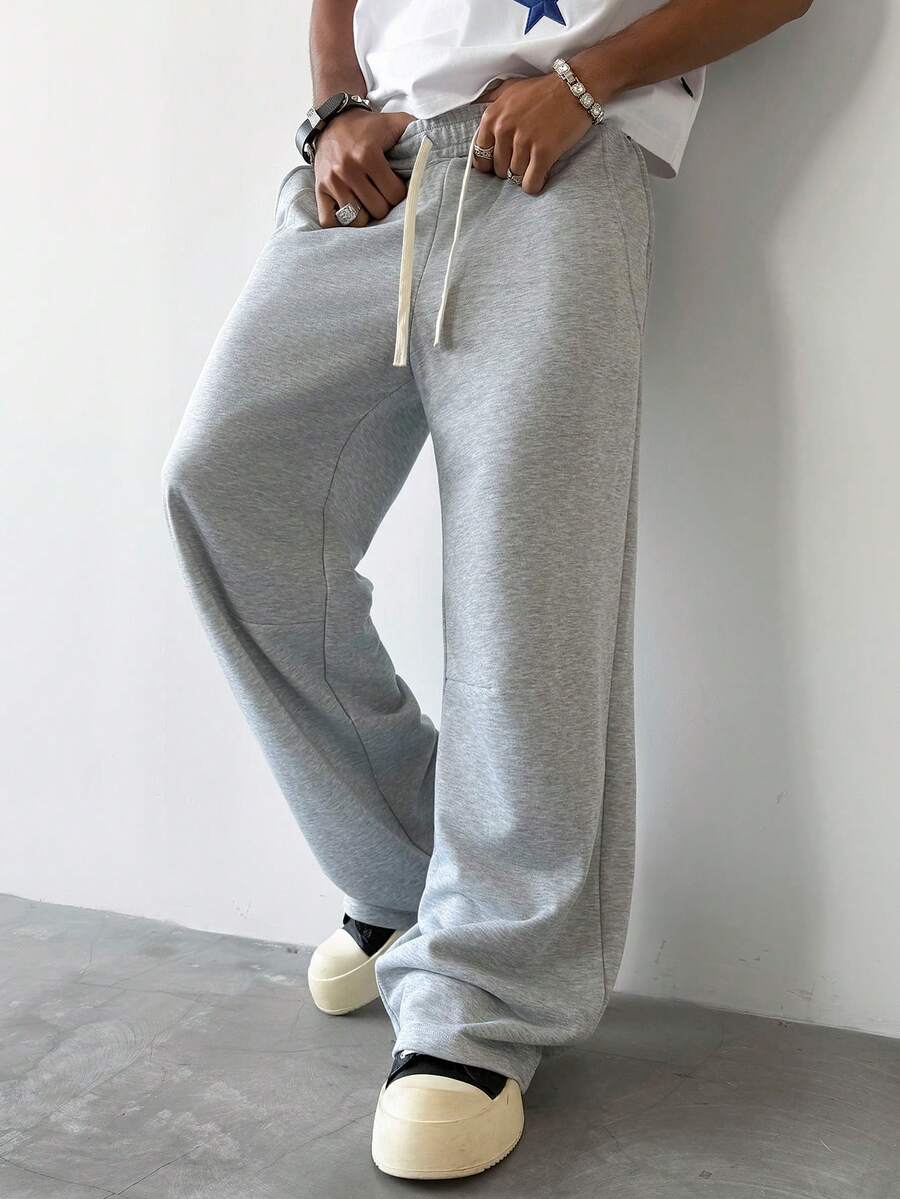 Men's Elastic Waist Strap-Divider Casual Sweatpants