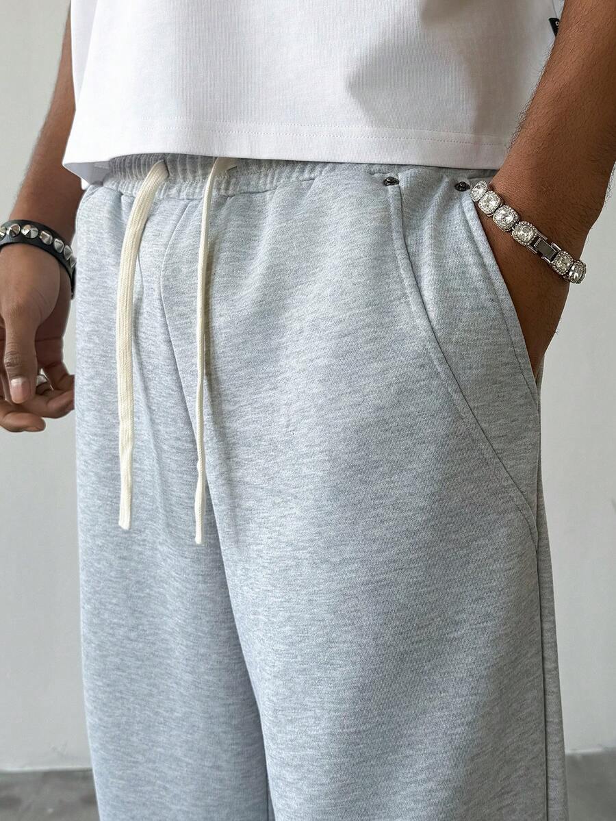 Men's Elastic Waist Strap-Divider Casual Sweatpants