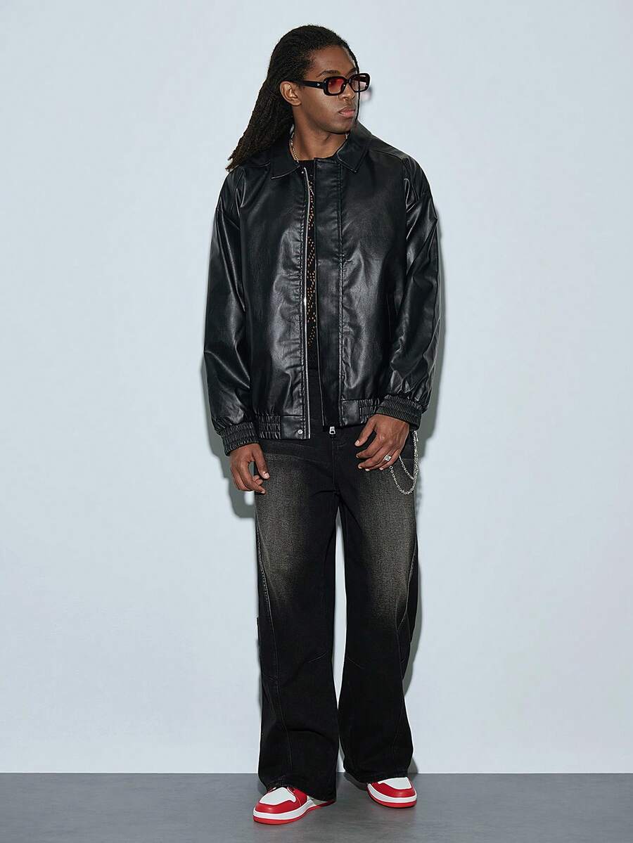Men's Casual Leather Jacket